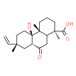 ChemSpider 2D Image | (5xi,8alpha,10alpha)-9-Hydroxy-7-oxopimar-15-en-18-oic acid | C20H30O4