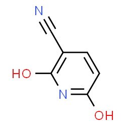 ChemSpider 2D Image | 2,6-dihydroxypyridine-3-carbonitrile | C6H4N2O2