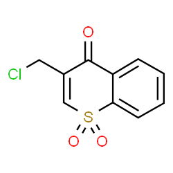 ChemSpider 2D Image | 3-(Chloromethyl)-4H-thiochromen-4-one 1,1-dioxide | C10H7ClO3S