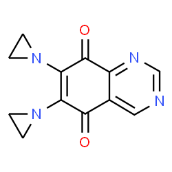 ChemSpider 2D Image | 6,7-Bis(1-aziridinyl)-5,8-quinazolinedione | C12H10N4O2