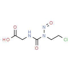 ChemSpider 2D Image | N-[(2-Chloroethyl)(nitroso)carbamoyl]glycine | C5H8ClN3O4