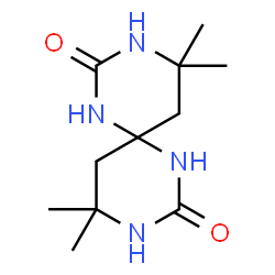 ChemSpider 2D Image | 4,4,10,10-Tetramethyl-1,3,7,9-tetraazaspiro[5.5]undecane-2,8-dione | C11H20N4O2