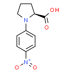 ChemSpider 2D Image | 1-(4-Nitrophenyl)-L-proline | C11H12N2O4