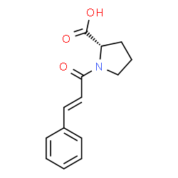 ChemSpider 2D Image | N-cinnamoyl-L-proline | C14H15NO3