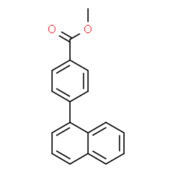 ChemSpider 2D Image | Methyl 4-(1-naphthyl)benzoate | C18H14O2