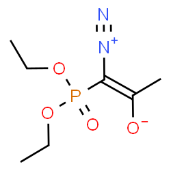 ChemSpider 2D Image | Diethyl P-(1-diazo-2-oxopropyl)phosphonate | C7H13N2O4P