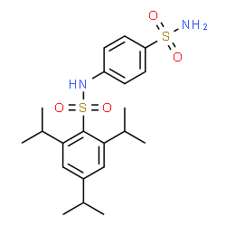 ChemSpider 2D Image | 2,4,6-Triisopropyl-N-(4-sulfamoylphenyl)benzenesulfonamide | C21H30N2O4S2