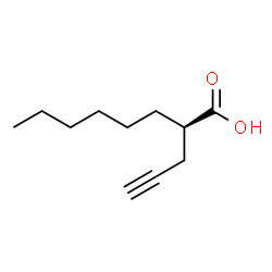 ChemSpider 2D Image | (2S)-2-(2-Propyn-1-yl)octanoic acid | C11H18O2