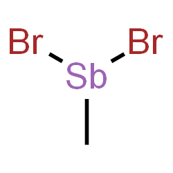 ChemSpider 2D Image | Dibromo(methyl)stibine | CH3Br2Sb