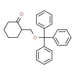 ChemSpider 2D Image | 2-[(Trityloxy)methyl]cyclohexanone | C26H26O2