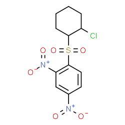 ChemSpider 2D Image | 2-Chlorocyclohexyl 2,4-dinitrophenyl sulfone | C12H13ClN2O6S