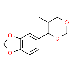 ChemSpider 2D Image | 5-(5-Methyl-1,3-dioxan-4-yl)-1,3-benzodioxole | C12H14O4