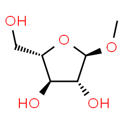 ChemSpider 2D Image | Methyl alpha-L-arabinofuranoside | C6H12O5