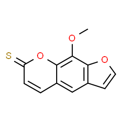 ChemSpider 2D Image | 9-Methoxy-7H-furo[3,2-g]chromene-7-thione | C12H8O3S
