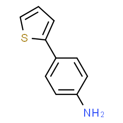 ChemSpider 2D Image | 4-(Thiophen-2-yl)aniline | C10H9NS