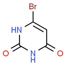 ChemSpider 2D Image | 6-bromo-1H-pyrimidine-2,4-dione | C4H3BrN2O2