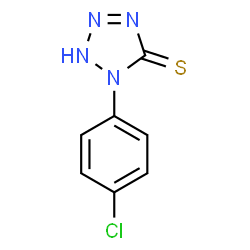ChemSpider 2D Image | 1-(4-Chloro-phenyl)-1H-tetrazole-5-thiol | C7H5ClN4S