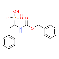 ChemSpider 2D Image | (1-{[(Benzyloxy)carbonyl]amino}-2-phenylethyl)phosphonic acid | C16H18NO5P