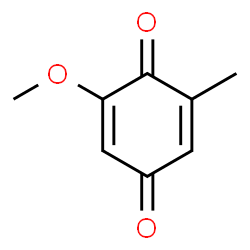 ChemSpider 2D Image | 2-Methoxy-6-methyl-1,4-benzoquinone | C8H8O3