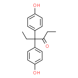 ChemSpider 2D Image | 4,4-Bis(4-hydroxyphenyl)-3-hexanone | C18H20O3
