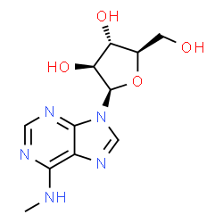 ChemSpider 2D Image | 9-(beta-D-Arabinofuranosyl)-N-methyl-9H-purin-6-amine | C11H15N5O4