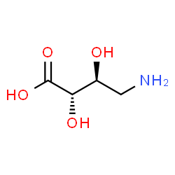 ChemSpider 2D Image | (2S,3S)-4-Amino-2,3-dihydroxybutanoic acid | C4H9NO4