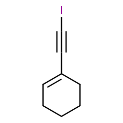 ChemSpider 2D Image | 1-(Iodoethynyl)cyclohexene | C8H9I