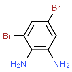 ChemSpider 2D Image | 3,5-Dibromo-1,2-benzenediamine | C6H6Br2N2
