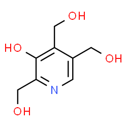 ChemSpider 2D Image | 3-Hydroxy-2,4,5-pyridinetrimethanol | C8H11NO4