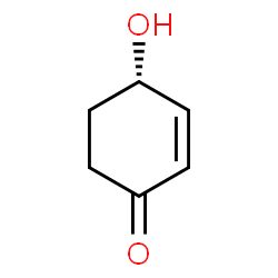 ChemSpider 2D Image | (4S)-4-Hydroxy-2-cyclohexen-1-one | C6H8O2