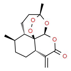 ChemSpider 2D Image | (3R,5aS,6R,8aS,12S,12aR)-3,6-dimethyl-9-methylideneoctahydro-3,12-epoxy[1,2]dioxepino[4,3-i]isochromen-10(3H)-one | C15H20O5