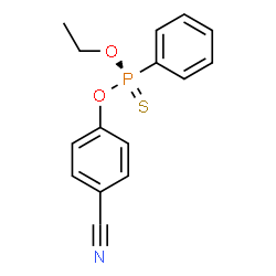 ChemSpider 2D Image | O-(4-Cyanophenyl) O-ethyl (S)-phenylphosphonothioate | C15H14NO2PS