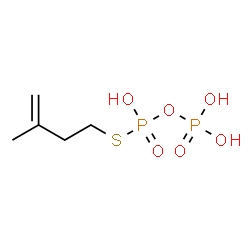 ChemSpider 2D Image | S-(3-Methyl-3-buten-1-yl) trihydrogen thiodiphosphate | C5H12O6P2S