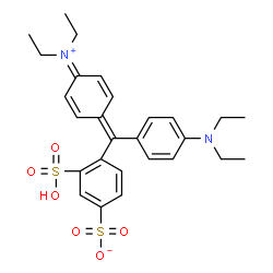 ChemSpider 2D Image | C.I. Acid Blue 1 | C27H32N2O6S2