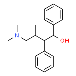 ChemSpider 2D Image | 4-(Dimethylamino)-3-methyl-1,2-diphenyl-1-butanol | C19H25NO