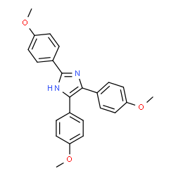 ChemSpider 2D Image | 2,4,5-Tris(4-methoxyphenyl)-1H-imidazole | C24H22N2O3