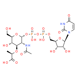 ChemSpider 2D Image | UDP-N-acetyl-alpha-D-muramic acid | C20H31N3O19P2
