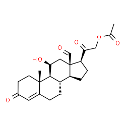 ChemSpider 2D Image | ALDOSTERONE ACETATE | C23H30O6