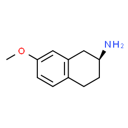 ChemSpider 2D Image | (S)-(-)-2-Amino-7-methoxytetralin | C11H15NO