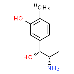 ChemSpider 2D Image | 5-[(1R,2S)-2-Amino-1-hydroxypropyl]-2-(~11~C)methylphenol | C911CH15NO2
