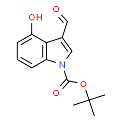 ChemSpider 2D Image | 1-Boc-3-Formyl-4-hydroxyindole | C14H15NO4