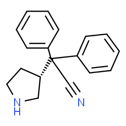 ChemSpider 2D Image | Diphenyl[(3R)-3-pyrrolidinyl]acetonitrile | C18H18N2