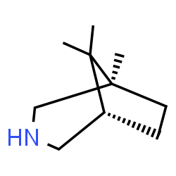 ChemSpider 2D Image | (1R,5S)-1,8,8-Trimethyl-3-azabicyclo[3.2.1]octane | C10H19N