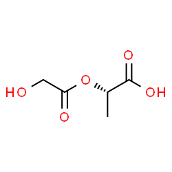ChemSpider 2D Image | (2S)-2-(Glycoloyloxy)propanoic acid | C5H8O5
