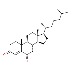 ChemSpider 2D Image | (6beta)-6-Hydroxycholest-4-en-3-one | C27H44O2