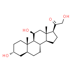 ChemSpider 2D Image | 5a-Tetrahydrocorticosterone | C21H34O4