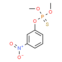 ChemSpider 2D Image | O,O-Dimethyl O-(3-nitrophenyl) phosphorothioate | C8H10NO5PS