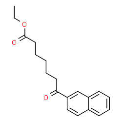 ChemSpider 2D Image | Ethyl 7-(2-naphthyl)-7-oxoheptanoate | C19H22O3
