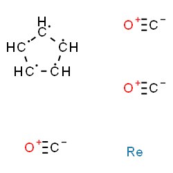 ChemSpider 2D Image | carbon monoxide; cyclopentane; rhenium | C8H5O3Re