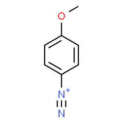 ChemSpider 2D Image | 4-Methoxybenzenediazonium | C7H7N2O